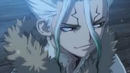 Senku as seen in the series' anime (Image via Riichiro Inagaki, Boichi/Shueisha, Viz Media, Dr. Stone)